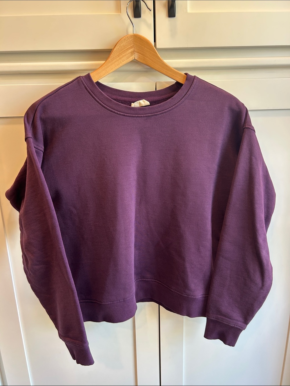 Pact Purple Crewneck Sweatshirt 100% Organic‎ Cotton Size XS Xtra Small